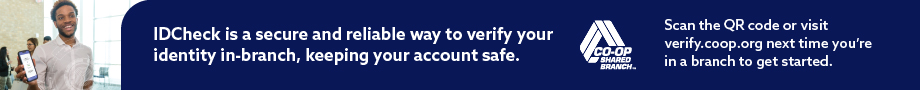 IDcheck is a secure and reliable way to verify your identity in-branch- learn more